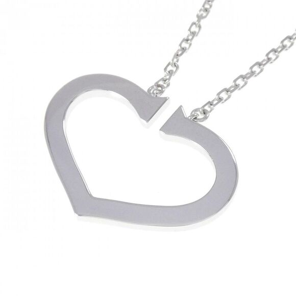Cartier C Heart 750 White Gold Diamond Necklace